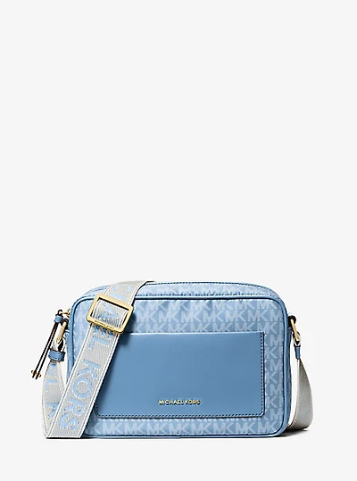 Jet Set Large Signature Logo Crossbody Bag