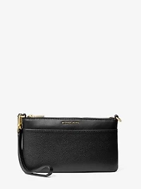 Jet Set Medium Pebbled Leather Wristlet