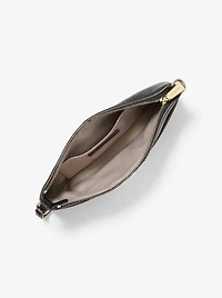 Jet Set Medium Pebbled Leather Wristlet