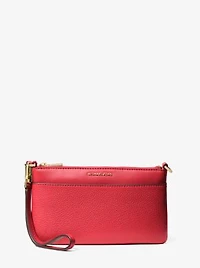 Jet Set Medium Pebbled Leather Wristlet