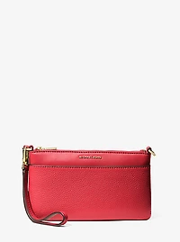 Jet Set Medium Pebbled Leather Wristlet