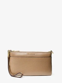 Jet Set Medium Pebbled Leather Wristlet