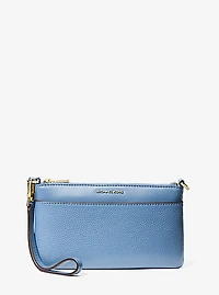 Jet Set Medium Pebbled Leather Wristlet