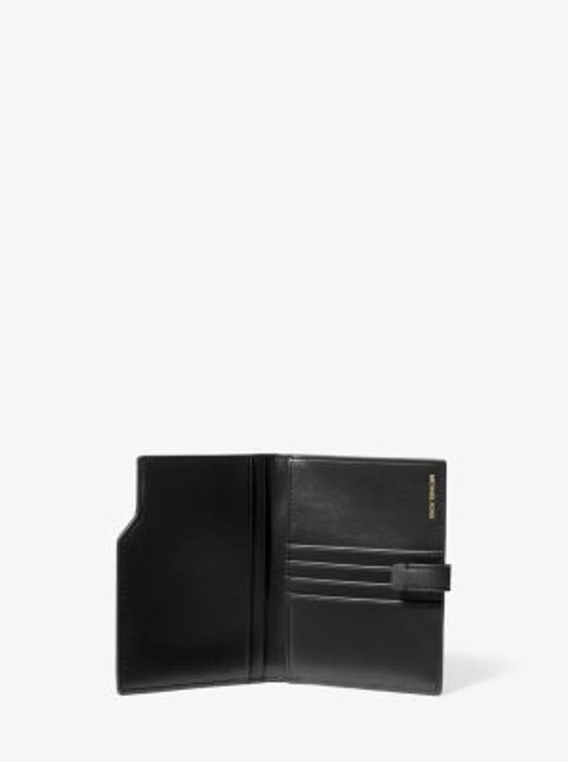 Jet Set Pebbled Leather Passport Wallet