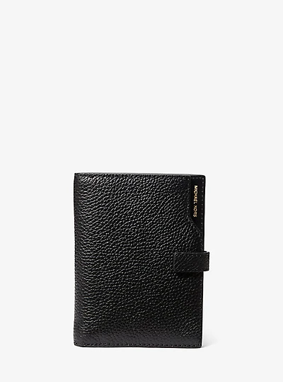Jet Set Pebbled Leather Passport Wallet