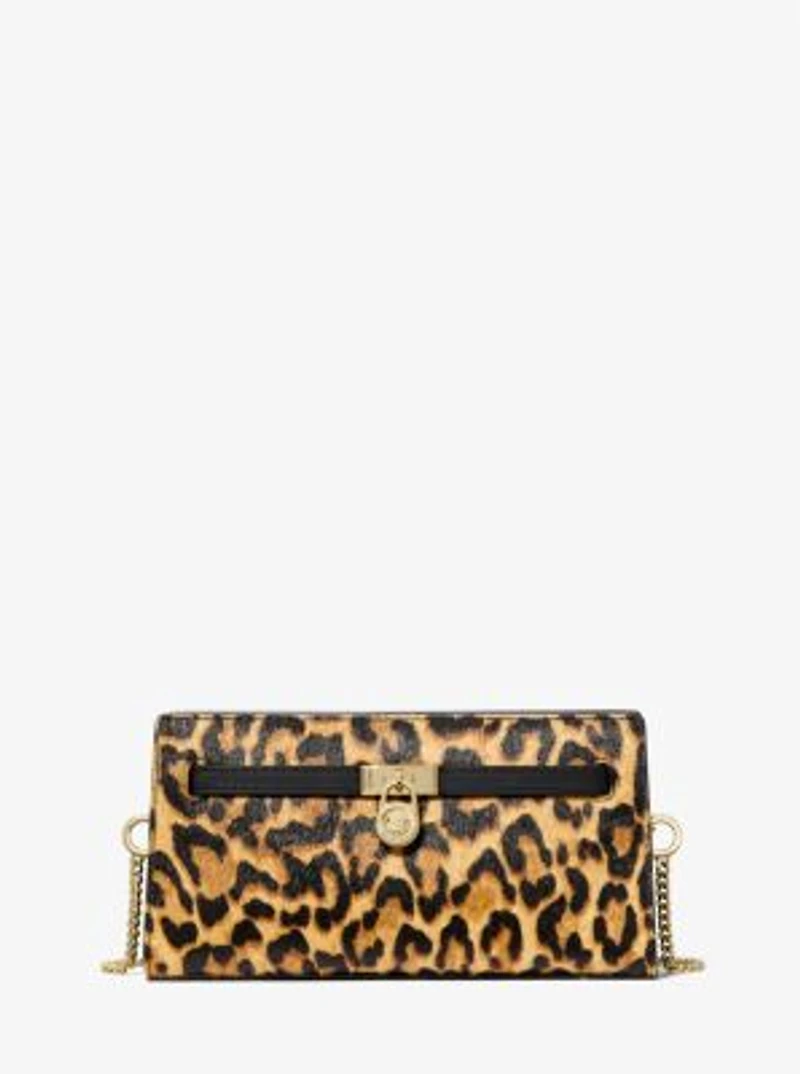 Hamilton Moderne Extra-Small Leopard Print Calf Hair Convertible Crossbody Bag
