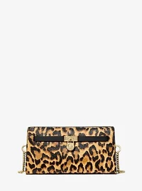 Hamilton Moderne Extra-Small Leopard Print Calf Hair Convertible Crossbody Bag