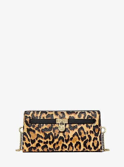 Hamilton Moderne Extra-Small Leopard Print Calf Hair Convertible Crossbody Bag