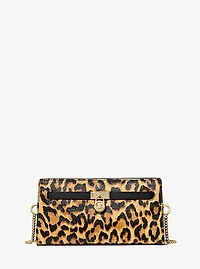 Hamilton Moderne Extra-Small Leopard Print Calf Hair Convertible Crossbody Bag