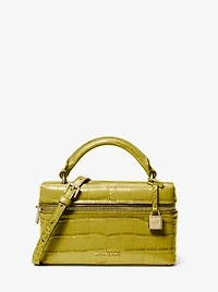 Jana Extra-Small Crocodile Embossed Leather Convertible Crossbody Bag