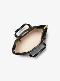 Taryn Small Leopard Print Calf Hair Convertible Crossbody Bag