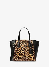 Taryn Small Leopard Print Calf Hair Convertible Crossbody Bag