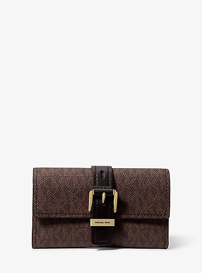 Nolita Medium Signature Logo Tri-Fold Wallet