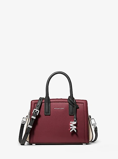 Laila Extra-Small Color-Block Leather Crossbody Bag