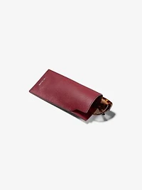 Jet Set Pebbled Leather Sunglass Case