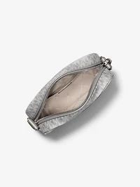 Jet Set Large Printed Signature Logo Crossbody Bag