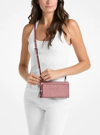 Jet Set Large Signature Logo Continental Crossbody Bag
