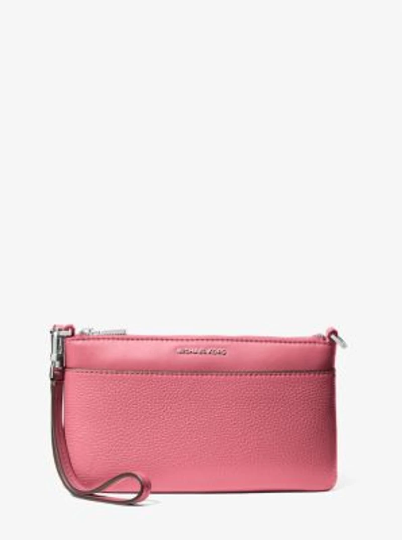 Jet Set Medium Pebbled Leather Convertible Wristlet