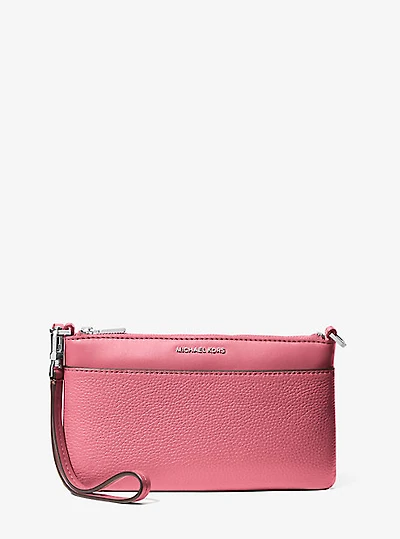 Jet Set Medium Pebbled Leather Convertible Wristlet