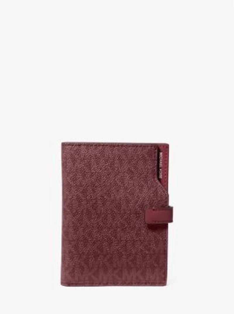 Jet Set Signature Logo Passport Wallet