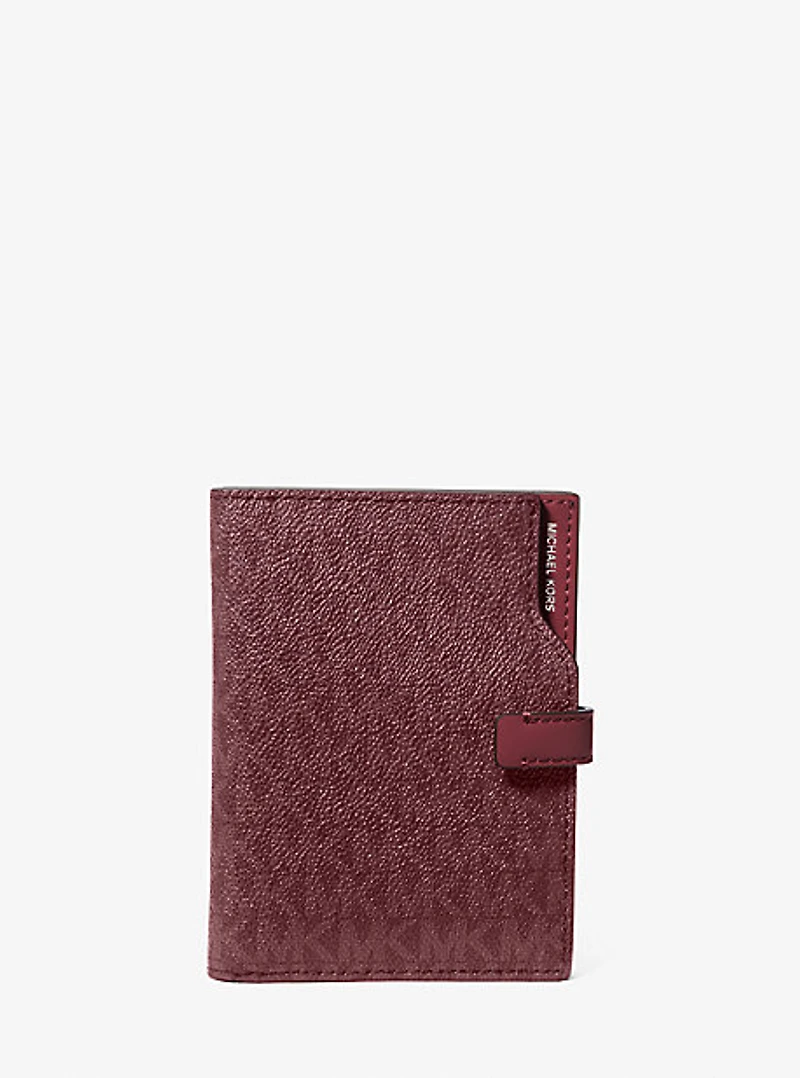 Jet Set Signature Logo Passport Wallet
