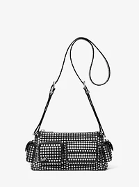 Dakota Small Studded Suede Shoulder Bag