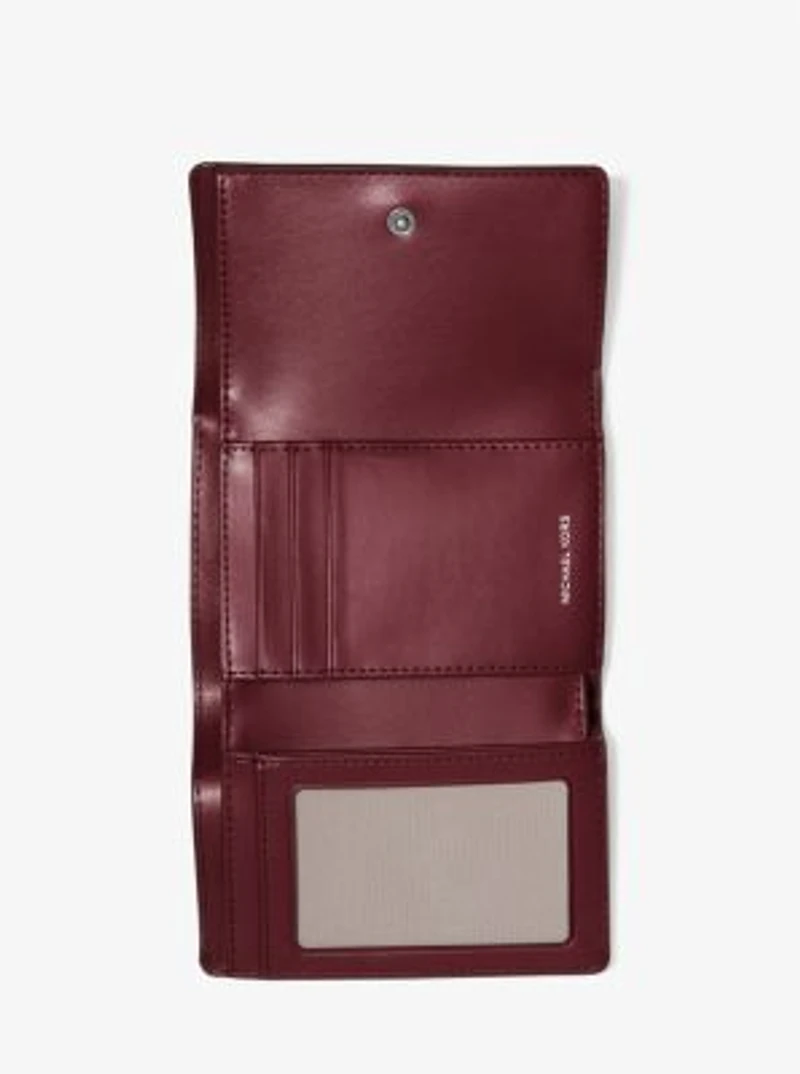 Bryant Medium Burnished Leather Tri-Fold Wallet