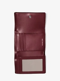 Bryant Medium Burnished Leather Tri-Fold Wallet