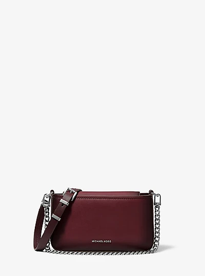 Bryant Small Burnished Leather Convertible Crossbody Bag