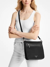 Jet Set Large Nylon Gabardine Messenger Bag