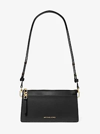 Empire Large Leather Convertible Crossbody Bag