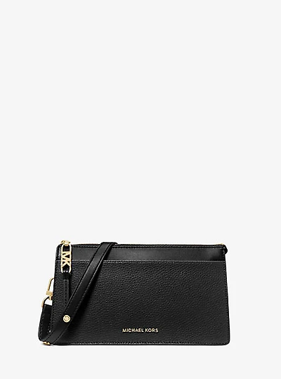 Empire Large Leather Convertible Crossbody Bag