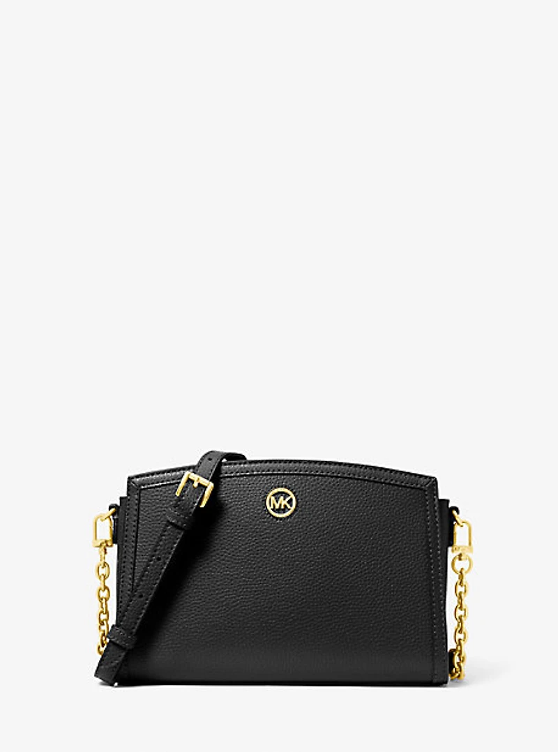 Chantal Large Pebbled Leather Crossbody Bag