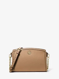 Chantal Large Pebbled Leather Crossbody Bag