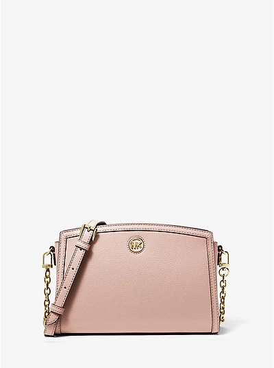 Chantal Large Pebbled Leather Crossbody Bag