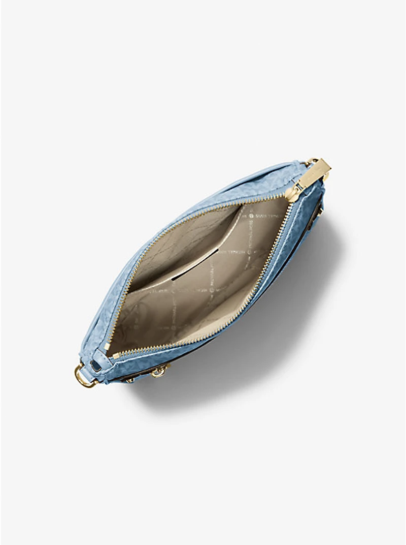 Jet Set Large Signature Logo Printed Crossbody Bag