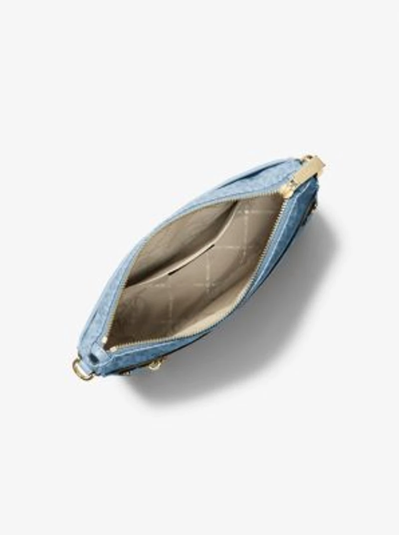 Jet Set Large Signature Logo Printed Crossbody Bag