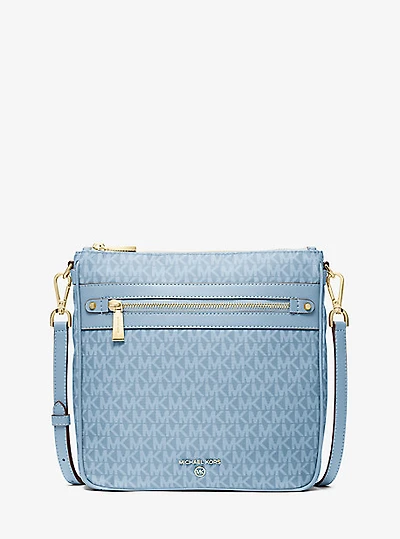 Jet Set Large Signature Logo Printed Crossbody Bag