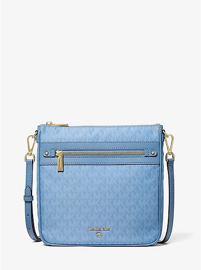 Jet Set Large Signature Logo Printed Crossbody Bag