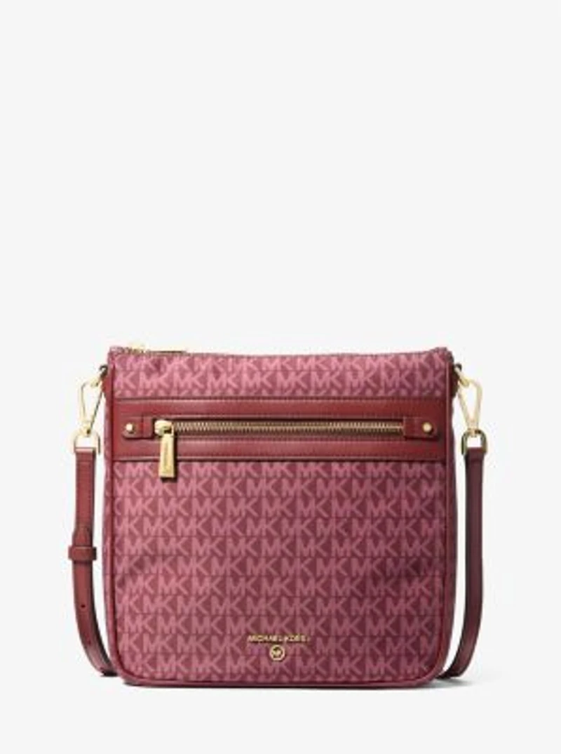 Jet Set Large Signature Logo Printed Crossbody Bag