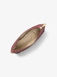 Jet Set Large Signature Logo Printed Crossbody Bag