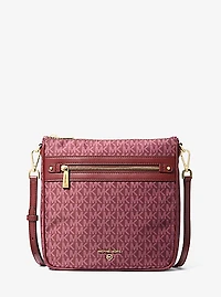 Jet Set Large Signature Logo Printed Crossbody Bag
