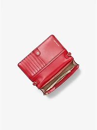Jet Set Leather and Signature Logo Convertible Crossbody Bag