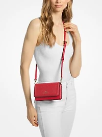 Jet Set Leather and Signature Logo Convertible Crossbody Bag