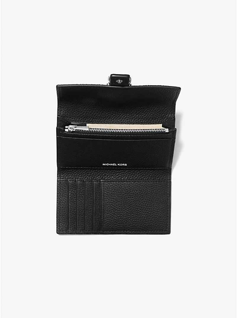 Nolita Medium Pebbled Leather Tri-Fold Wallet