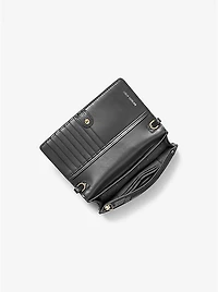 Jet Set Small Pebbled Leather Smartphone Convertible Crossbody Bag