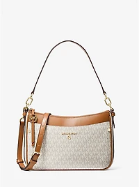 Jet Set Medium Logo Shoulder Bag