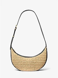 Avra Medium Hand-Crocheted and Leather Crossbody Bag