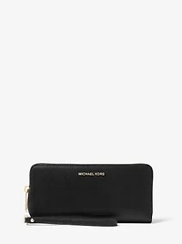Leather Continental Wristlet