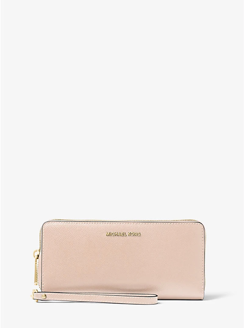 Leather Continental Wristlet